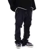 Jeans pour hommes Uncledonjm Hip Hop Flare Hommes Vêtements 2021 Wide Leg Streetwear Black Goth Vêtements Jeens pour ME-Z69