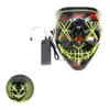 10 Styles Cool Halloween Mask LED Mask Light Up Scary Skull Glow Masks For Adult Kids Halloween Rave Party Scary Masks9001045