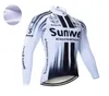 Vinter 2021 White Sunweb Cycling Jersey 19D Pad Bike Pants Set Ropa Ciclismo Thermal Fleece Cyching Wear Maillot Pant Clothing8578223