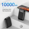 Güç Bankaları 10000 mAh PowerBank Xiaomi Mi Powerbanks Için Harici Batarya Mobil Taşınabilir Şarj LED Poverbank