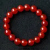 Beaded Strands Carnelian Bracelet Red Stone Beaded DIY Natural Quartz Charm Druzy Jewelry Handmade European14699673