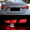 2Pcs Auto Styling LED Rücklicht Dynamische Signal Bremse Reverse Zubehör Für Hyundai Elantra 2016 2017 2018 DRL Rücklicht