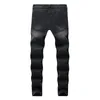 Black Skinny Ripped Biker Jeans Mannen 2020 Casual Was Katoen Slim Fit Gat Vernietigde Jeans Broek Heren Hip Hop Schade Homme