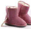 オーストラリアキッズショートスノーブーツデザイナーガールズボーイズ冬の毛皮のようなブーツユニセックスショートミッドカーフブーツ子供暖かい靴サイズ 22-35