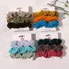3Pcs Scrunchie Set Soft Velvet Scrunchies Pack Elastic Hair bands Solid Color Headband Ponytail Ties Rope Hair Accessories
