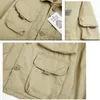 JacketShoodies ao ar livre Autumn Men Pocket Casual Casual Camping Camping Hunting Lapeel Single Breassted Casal Jacket1