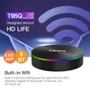 T95Q Android 9.0 Smart TV Box Amlogic S905X3 Quad Core CPU 5G Wifi 4K H.265 4G 32G Set Top Box 4G64G Bluetooth Media Player Lumière colorée