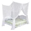 190x210x240cm Europeisk stil 4 Corner Post Bed Canopy Mosquito Net Full Netting Sängar Sovrum Dekoration