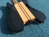 No Headstock Gitara Elektryczna Maple Fingerboard 24 Fret Neck Przez ciała Aktywne Pickups Darmowa Wysyłka Fajne