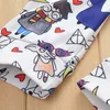 2020 Halloween Muggle Glasses Printed Cartoon Short Sleeve Pants Children's Suit Fashion Letter T-shirt Pants 2 Pieces Baby Boy Suits