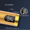 大容量バッテリーゴールド電気クリッパープロフェッショナルUSB充電器バーバーアダルトヘアトリマーと4つの限定combs292s