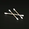 120Pcs/Bag Double Head Disposable Makeup Cotton Swab Soft Cotton Buds For Medical Wood Sticks Nose Ears Cleaning Tools Cotonete