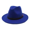 Seioum New Fashion Style szerokie brzegi kobiety poczuć kapelusz wełniany fedora czapka dla kobiet retro hat elegancki damski wełna czapki1449448