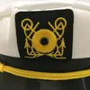 Beretti Cappelli da yacht per adulti Skipper Skipper Shipper Capitano Cappello Costume Cappello regolabile Cap Navy Marine Admiral for Men Women12471