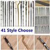 34 stilar Vintage Magic Wand Party Favor With Gift Box Xmas Halloween Cosplay Presents Gratis DHL HH9-3292