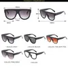 Übergroße Frauen Sonnenbrille 2020 Schildform Luxy Design großer Rahmen Nietschatten Sonnenbrillen Frau UV400 Sonnenbrille Zonnebril Dames1 307y