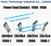 (2 pièces) A290-8110-X750 30x12x4tmm Contact d'alimentation F006 type longue longueur pour Fanuc C, iA, iB, iD, iE machine edm broche d'électrode A290.8110.X750