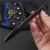 Top Quality EDC Small Fixed Blade Tactical Knife 440C Black Stone Wash Blades Full Tang Stainless Steel Handle Knives With Kydex