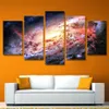 5 peça arte da parede pintura em tela hd impressão universo brilhante galáxia decoração para casa cartaz imagem painel pinturas 92760yp1422844