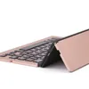 Portable Aluminum Folding Blueteeth Keyboard Foldable Compatible most of tablets and smart phones Natural and Small2609