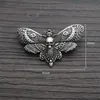 Pins Brooches 1pcs Dead Head Skull Butterfly Hawkmoth Brooch Insect Animal Party Gift1 Marc22