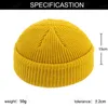 Herbst Winter Brimless Hüte Hip Hop Beanie Schädeldecke Straße Gestrickte Hut Frauen Männer Acryl Unisex Casual Fashion Solid Beanies Hut