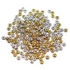 1000 stücke tibetan silbergold spacer perlen für schmuck machen diy armband halskette zubehör großhandel 4mm