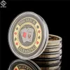 Brisbane Playapl placcato oro souvenir moneta artigianale collezione guardia di carte da poker con display a capsula6195952