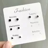 Wholesale-Seafood style 6 pairs per set earring stud set women cute style Korean model earring stud