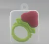 baby fruit guttaperca braccialetto molari bambino guttaperca frutta silicone morso musica regalo scatola di immagazzinaggio