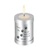IJU045 Stainless Steel Cylinder Free Engrave Ashes Urn for Human Pet Memorial Candle Holder Cremation Jar