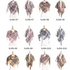 Szaliki w kratę Tassel Check Trójkąt Szalik Projektant Marka Klasyczne Tartan Okładki Moda Oversize Shawn Winter Platfor Scarf Kołnierz Kołnierz B7639