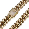 Gioielli maschili largo 12 mm 7quot40quot lunghe 316 litri in acciaio inossidabile in acciaio inossidabile collana in oro a catena Miami per mems regalo17610549