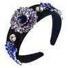 2020 New Arrivals Baroque Luxury Hairband for Woman High Class Super Flash Crystal Flower and Leaves Wedding and Party Headbands327i
