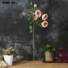 12 pièces/lot ! Gros Hi-Q 5 Têtes 70cm Longue Tige Artificielle Rose Soie Fleurs De Mariage Décoratif Belle Toronto Flower1