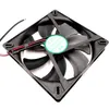 DFS132512H DFB13512H silent 135 chassis cooling fan DC 12V 3W 025A 2600RPM 13525 135 135 25mm 2 wires Dual Ball1080300