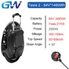 Freeshipping 2 geração atualizados Anti rotação Botão Bluetooth Speaker 2000W 1480 wh monociclo um elétrico roda