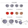 Lunettes de soleil 2021 Classic Small Cadre Round Femmes Men Men Retro Eyewear Brand Designer Metal Sun Glasses UV400 VINTAGE OCULOS15041942