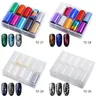 Nail Art Stickers Set Transfer Pappersdekaler Starry Laser Dekorationer Tips Manikyr Tool Star Party Decoration Nail Stickers Set grossist