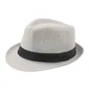 Wide Brim Hats 2021 Spring Summer Retro Men039s Fedoras Top Jazz Plaid Hat Adult Bowler Classic Version Chapeau9873966