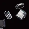 Transparente fone de carregamento sem fio Capa Bolsa para Apple AirPods 1 2 Pro casos difíceis PC Box Bluetooth Headset Limpar protecção