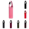 new Neoprene Water Bottle Sleeve with Hand Strap Glass Water Bottles Holder Outdoor Portable Cooler Insulated Drink Bottle Cover T500204