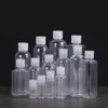 10 20 30 50 MLL Plastic flessen, PET CLEAR Squeeze fles met flip cap, 60ml hervulbare lege flescontainers voor handwas, lotion