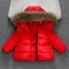 Children Girls Boys Russia Winter Real Fur Thickened Down Parkas Hooded Coat Jacket Overcoat 110Y Baby Kids Clothing Outerwear Y269262100