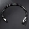 New Fashion Jewelry Charm Bracelet Men Glamour Titanium Wire Stainless Steel Bracelets For Women High End Design Black Wristband271h