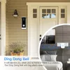 1080p WiFi Doorbell PIR Monitor 2-Way Intercom Camera Video Tuya Smart Life App Control Door Bell + Ding Dong EU Plug1