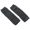 Dark Gray Half finger Elastic Winter Thick Arm Warmers Gloves For Ladies1