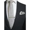 Cravates de cou Gusleson 8cm Cravate de laine Solide Cravate à carreaux pour hommes Qualité Cravats Cachemire et Mouchoir Set Costume Fête de mariage1