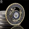 5PCS USA Afdeling Marine Craft Emblem Kernwaarden Medaille van Moed Koperen Holle Token Uitdaging Commitment Coins2753967