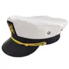 베레모 성인 요트 모자 보트 선장 선박 선원 캡틴 의상 모자 조정 가능한 모자 해군 해양 제독 남성 여성 1